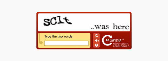 افزودن CAPTCHA به فرم های وردپرس